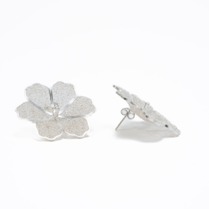 Silver Flower Earrings