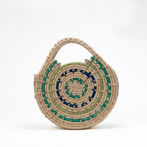 Cartera Circular “Costa” en paja toquilla