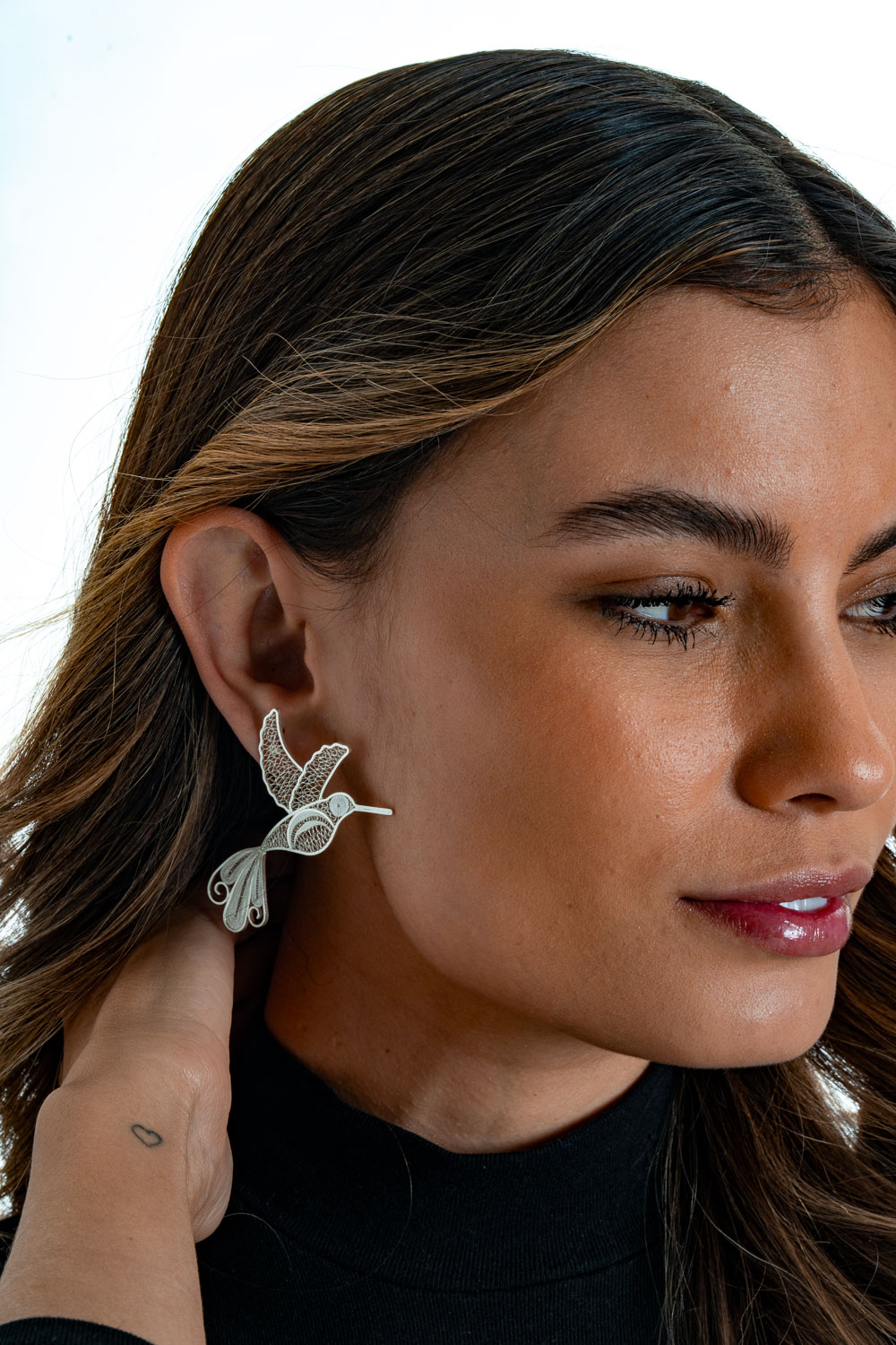 Sterling Silver Hummingbird Earrings - Image 3