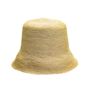 Sombrero tipo campana de paja toquilla natural