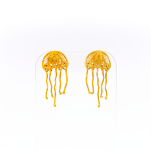 Gold-Plated Silver Jellyfish Earrings